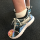 Jody Singer’s Hand-painted space sneakers (Image: Ryan F. Mandelbaum)